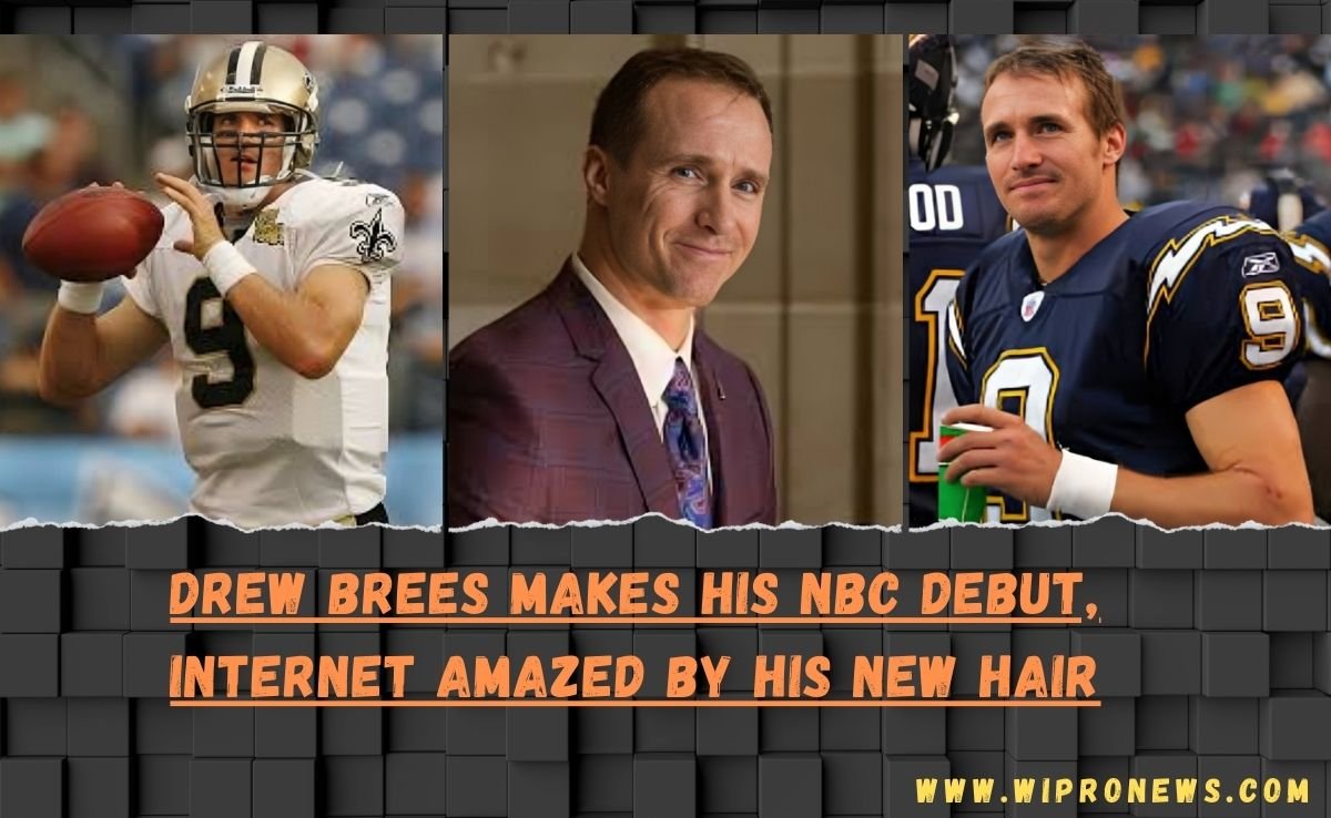 Drew Brees makes his nbc debut, Internet amazed by his new hair